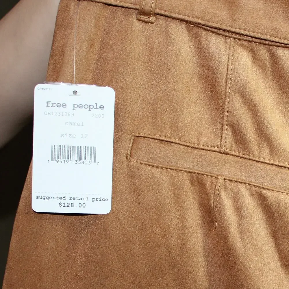 Free People Nightfall Vegan-Suede Pants Size 12 NWT - Picture 6 of 7